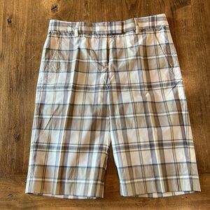 THEORY Plaid Bermuda Shorts 0